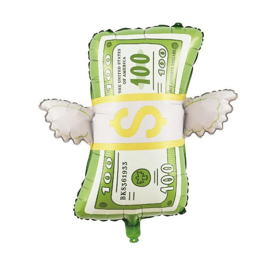 Globo Foil Billete 100 Euros con Alas 68×65,5 cm