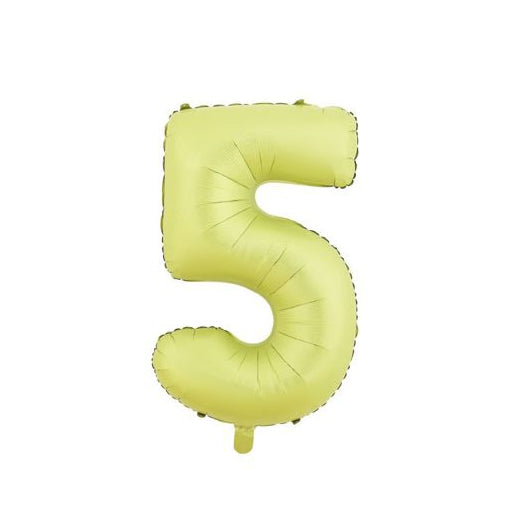 Globo Foil Número 80 cm (32") Amarillo Verde