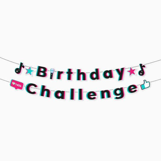 Guirnalda Music "Birthday Challenge!" 6 m | Pack 1 ud