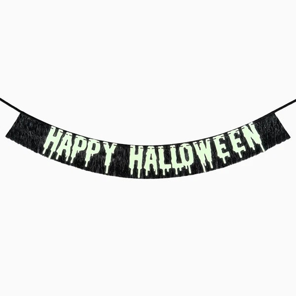 Guirnalda de Flecos Happy Halloween Fluorescente 1,5 m