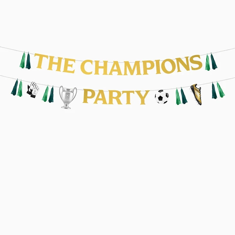 Guirnalda Doble de Fútbol The Champions Party