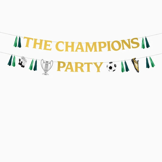Guirnalda Doble de Fútbol The Champions Party