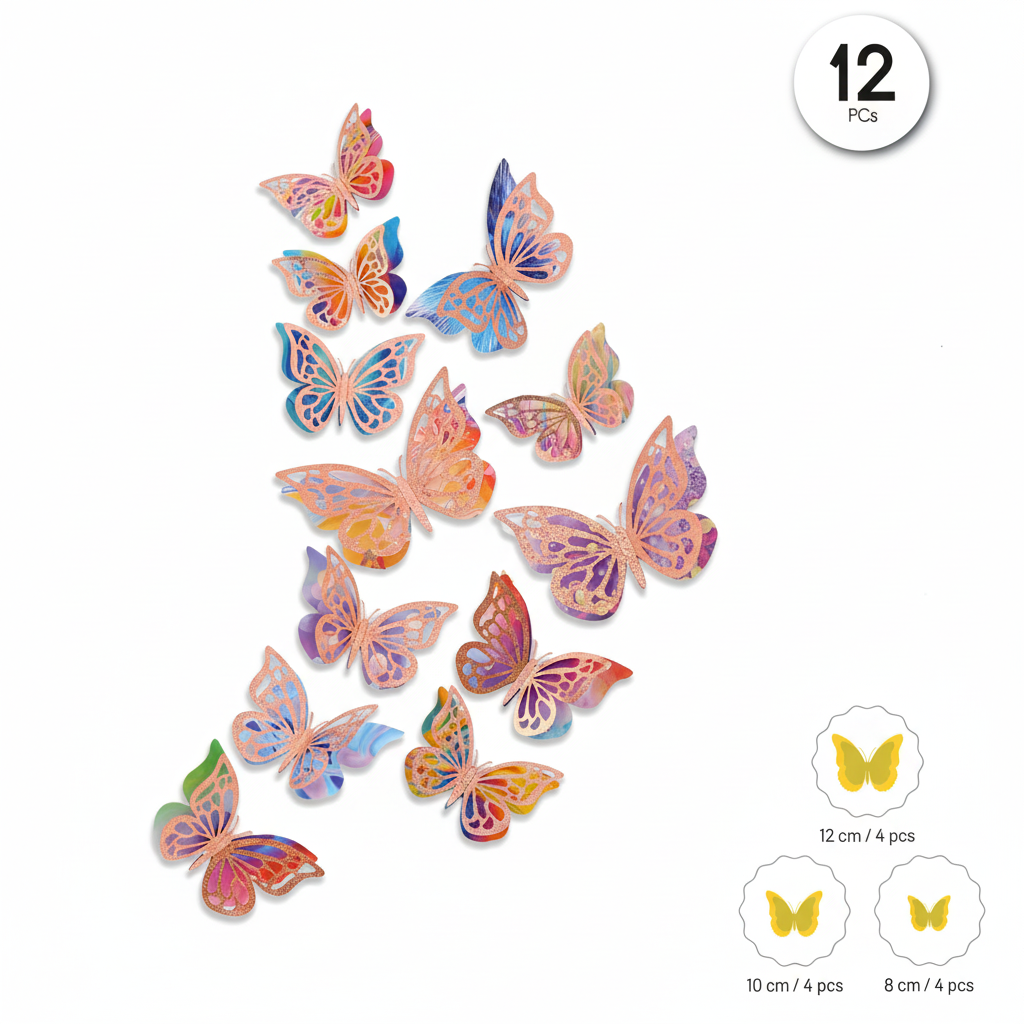 Pegatinas Mariposas 3D