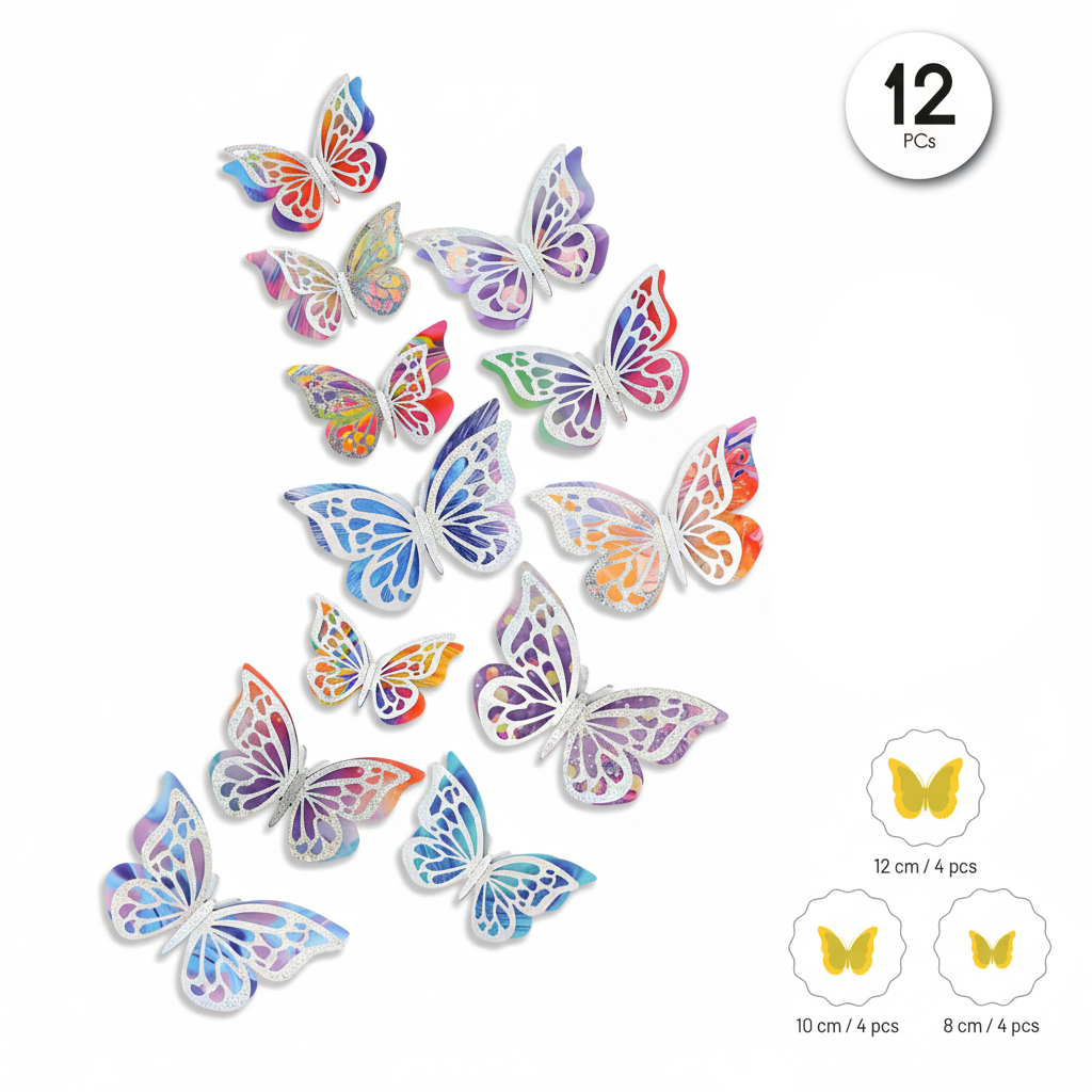 Pegatinas Mariposas 3D