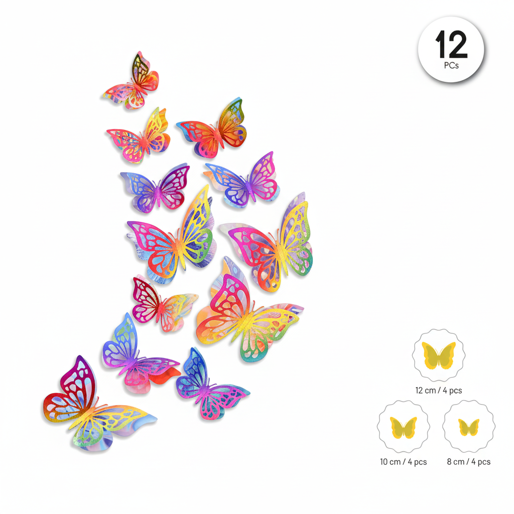 Pegatinas Mariposas 3D