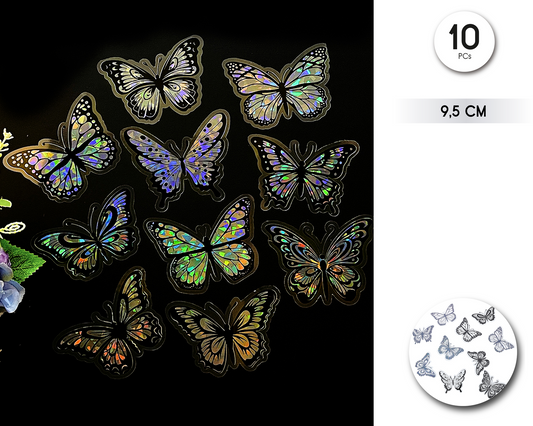 Pegatinas Mariposas 3D 10uds