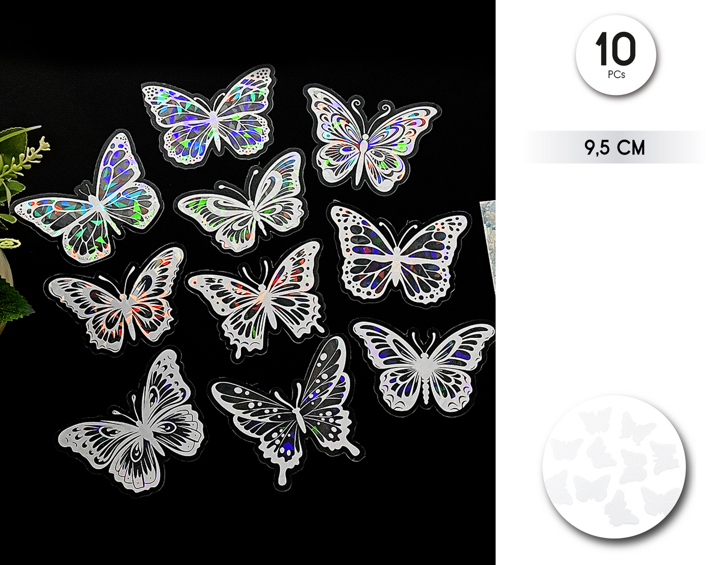 Pegatinas Mariposas 3D 10uds