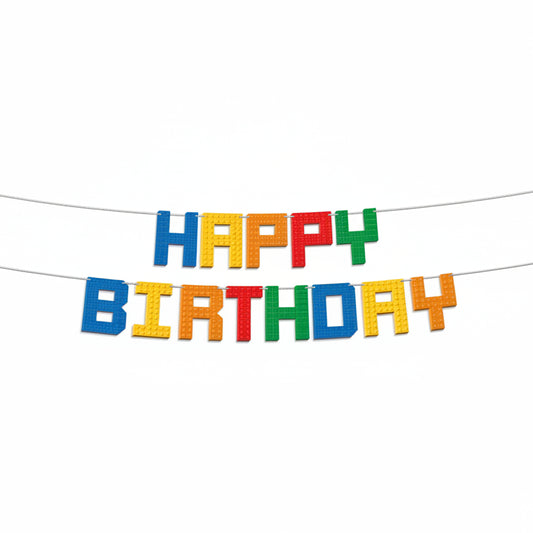 GUIRNALDA LETRAS HAPPY BIRTHDAY COL BLOCKS 4m