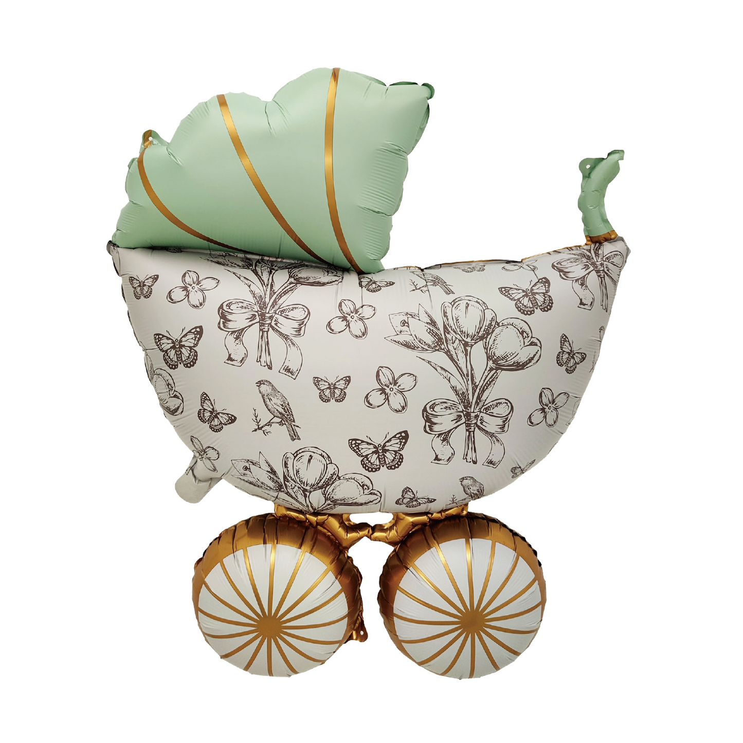 Globo Foil Carrito Bebé 63.5x92cm