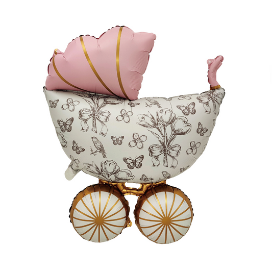 Globo Foil Carrito Bebé 63.5x92cm
