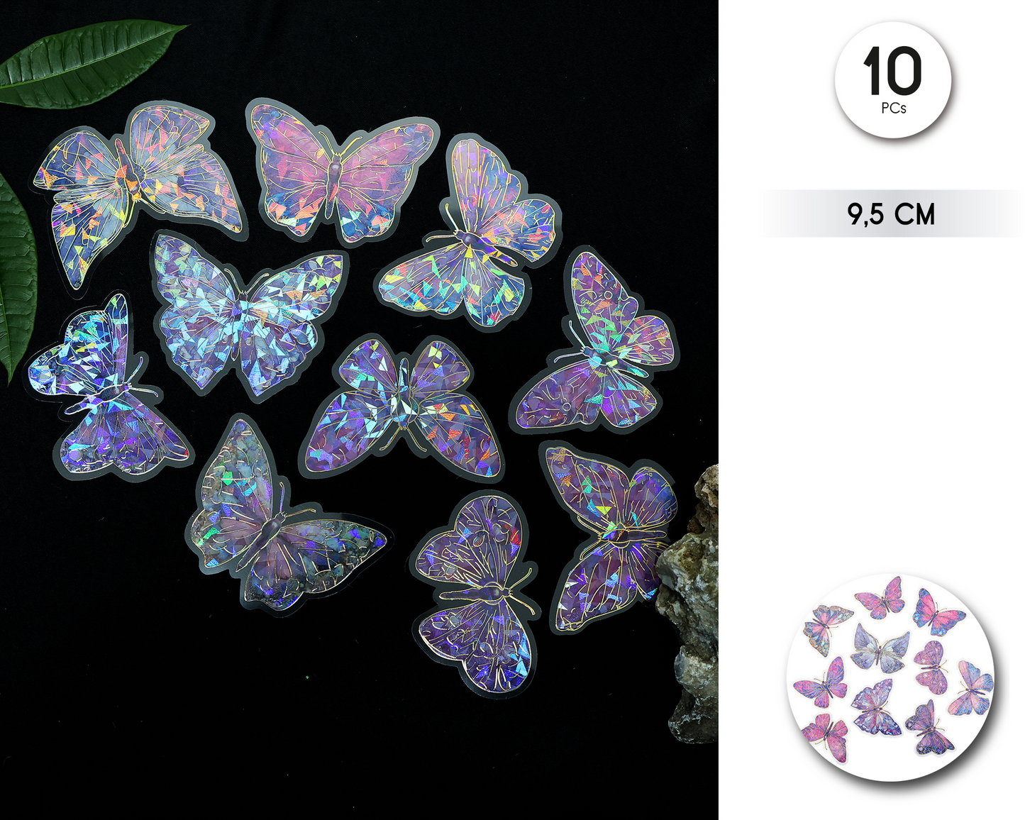 Pegatinas Mariposas 3D 10uds