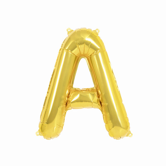 Globo Foil Letras 40cm Oro