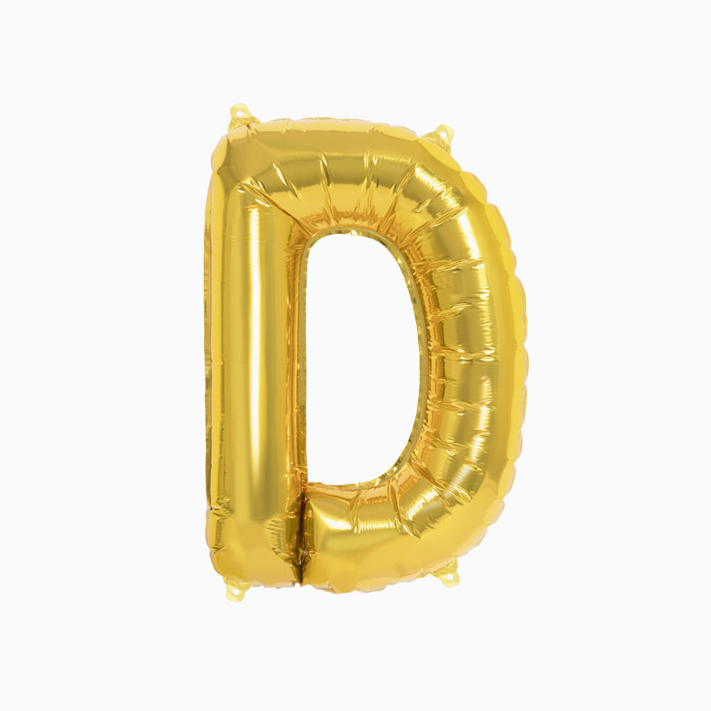 Globo Foil Letras 40cm (16") Oro