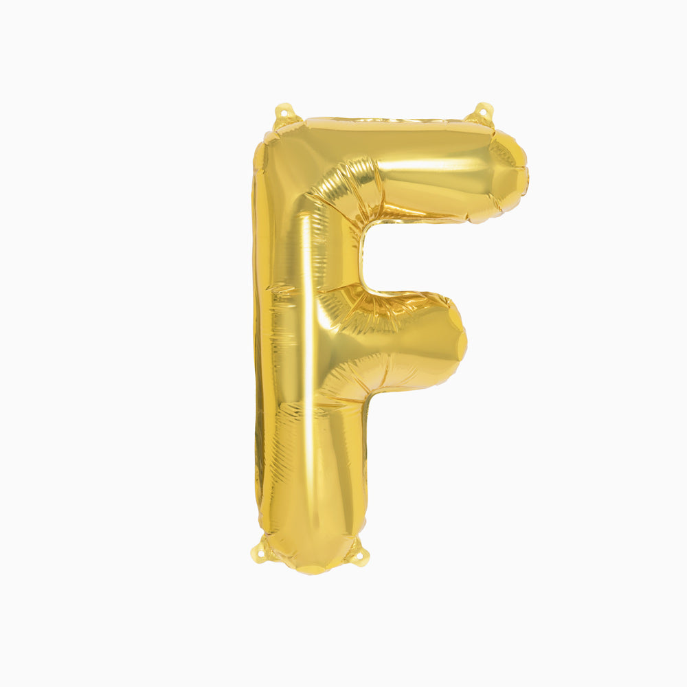 Globo Foil Letras 40cm (16") Oro