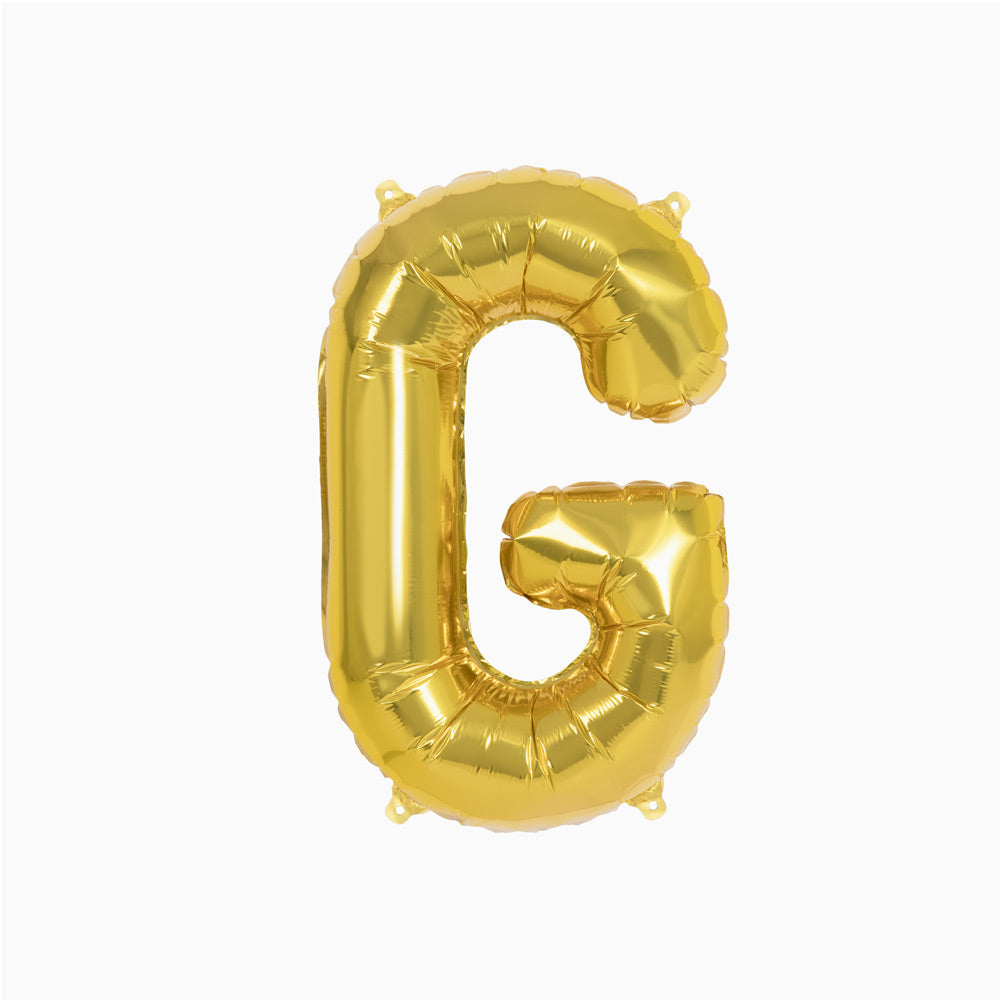 Globo Foil Letras 40cm (16") Oro