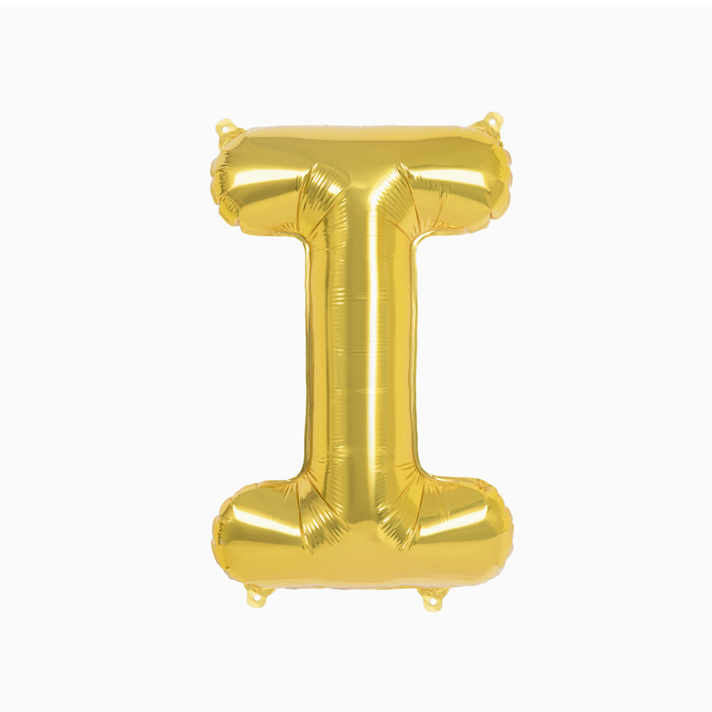 Globo Foil Letras 40cm (16") Oro