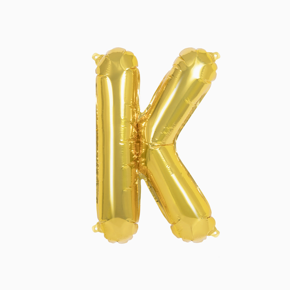 Globo Foil Letras 40cm (16") Oro