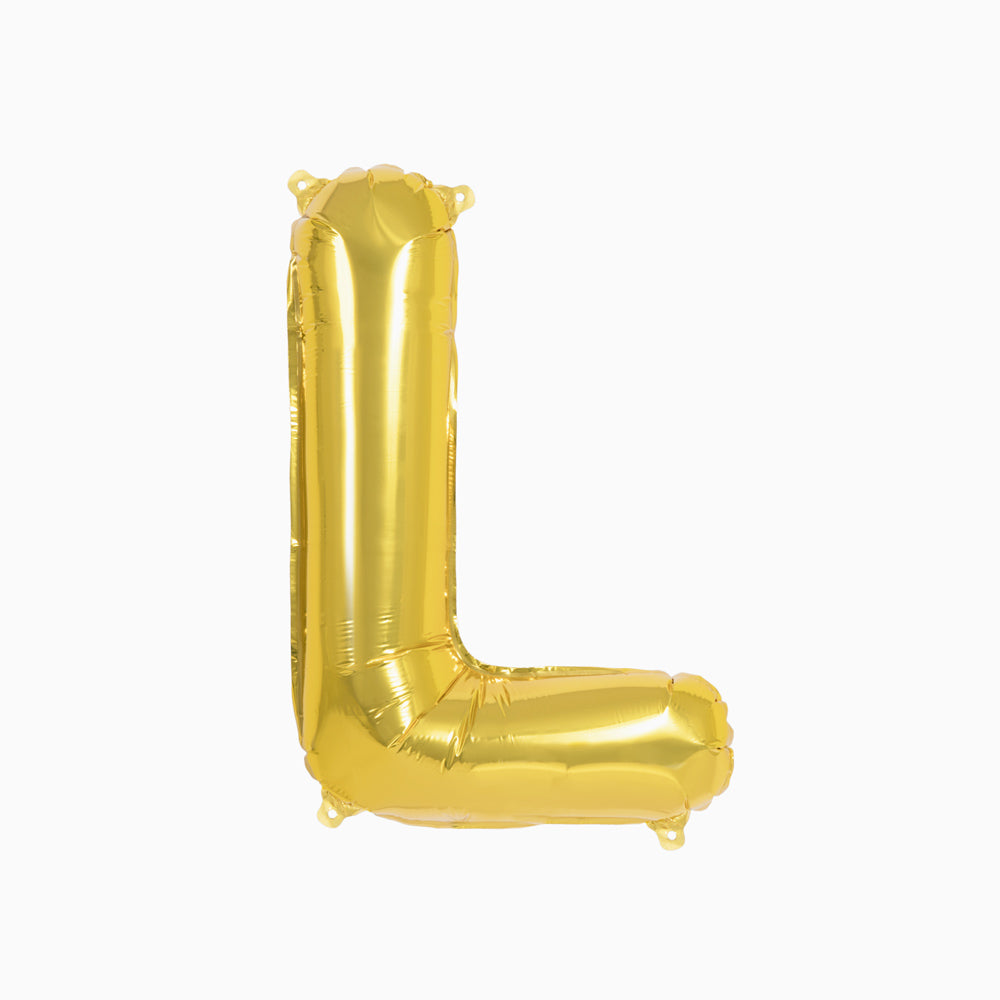 Globo Foil Letras 40cm (16") Oro
