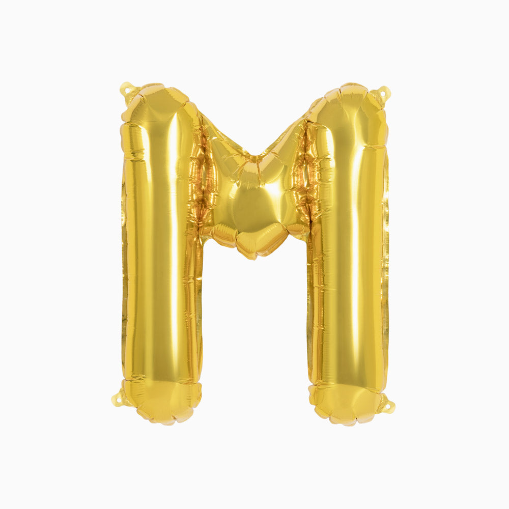 Globo Foil Letras 40cm (16") Oro