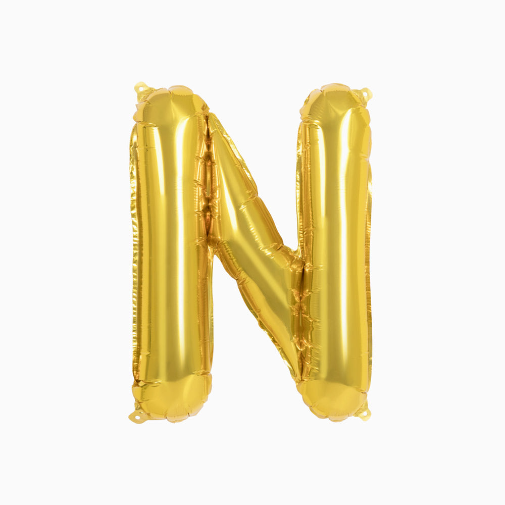 Globo Foil Letras 40cm (16") Oro