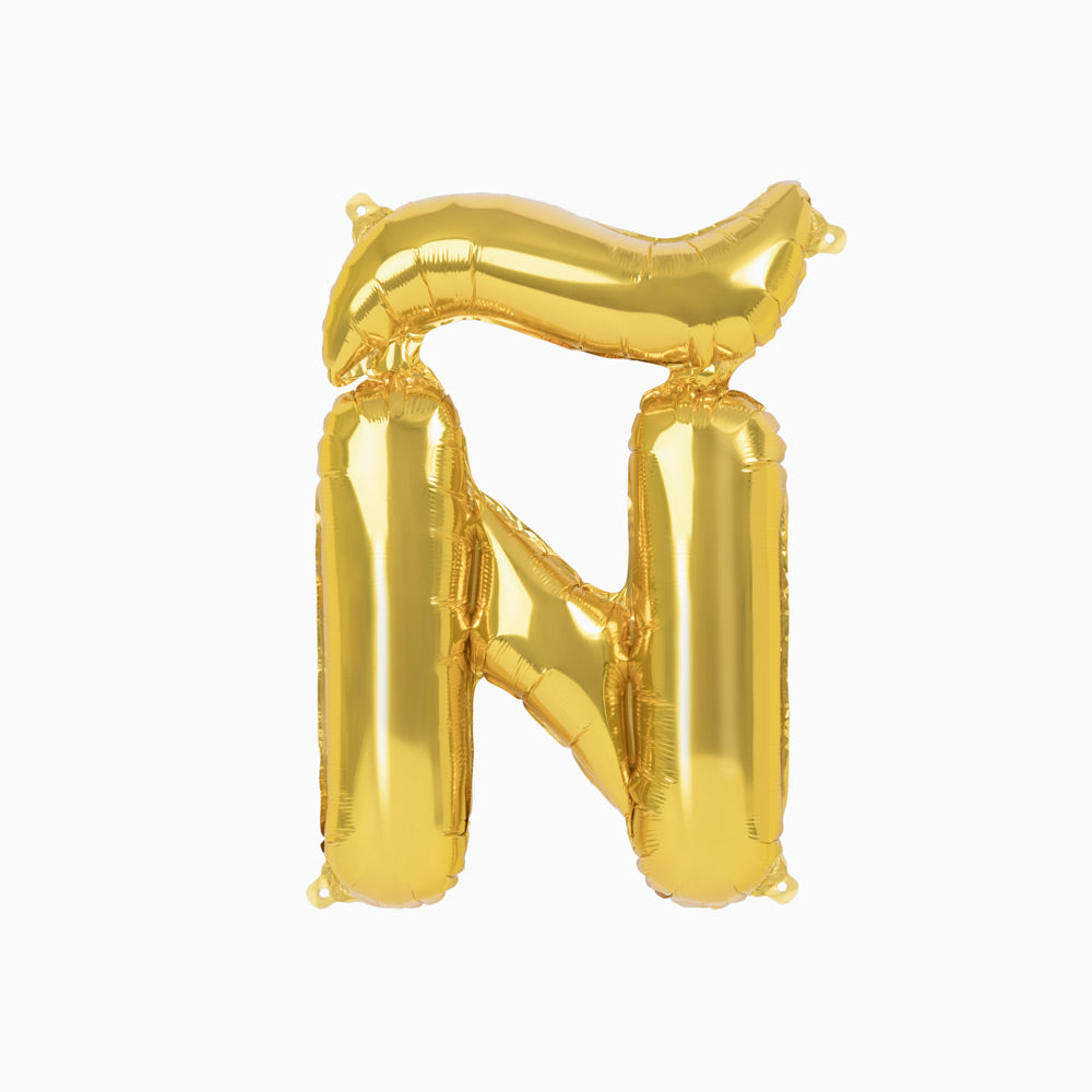 Globo Foil Letras 40cm (16") Oro