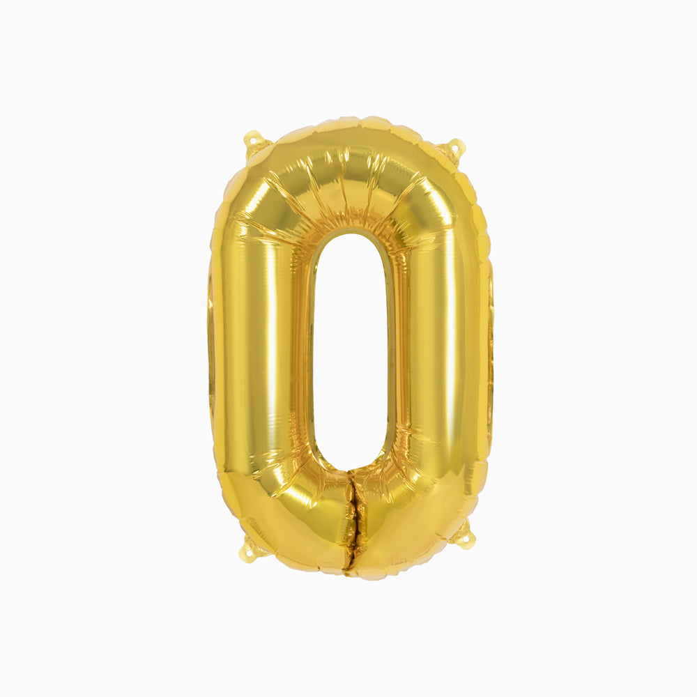 Globo Foil Letras 40cm (16") Oro