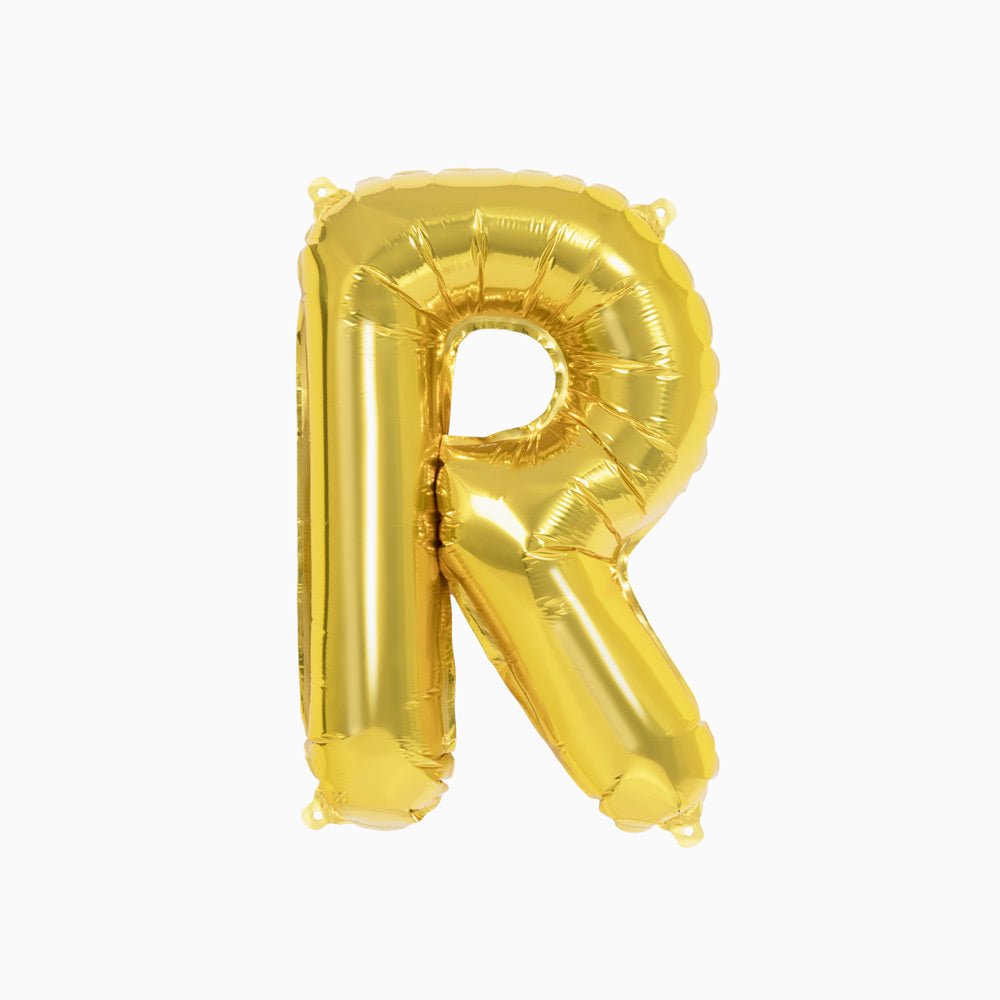 Globo Foil Letras 40cm (16") Oro