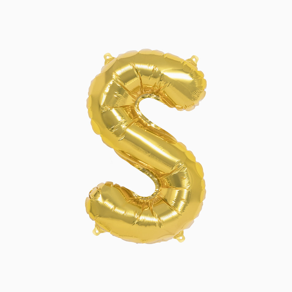 Globo Foil Letras 40cm (16") Oro