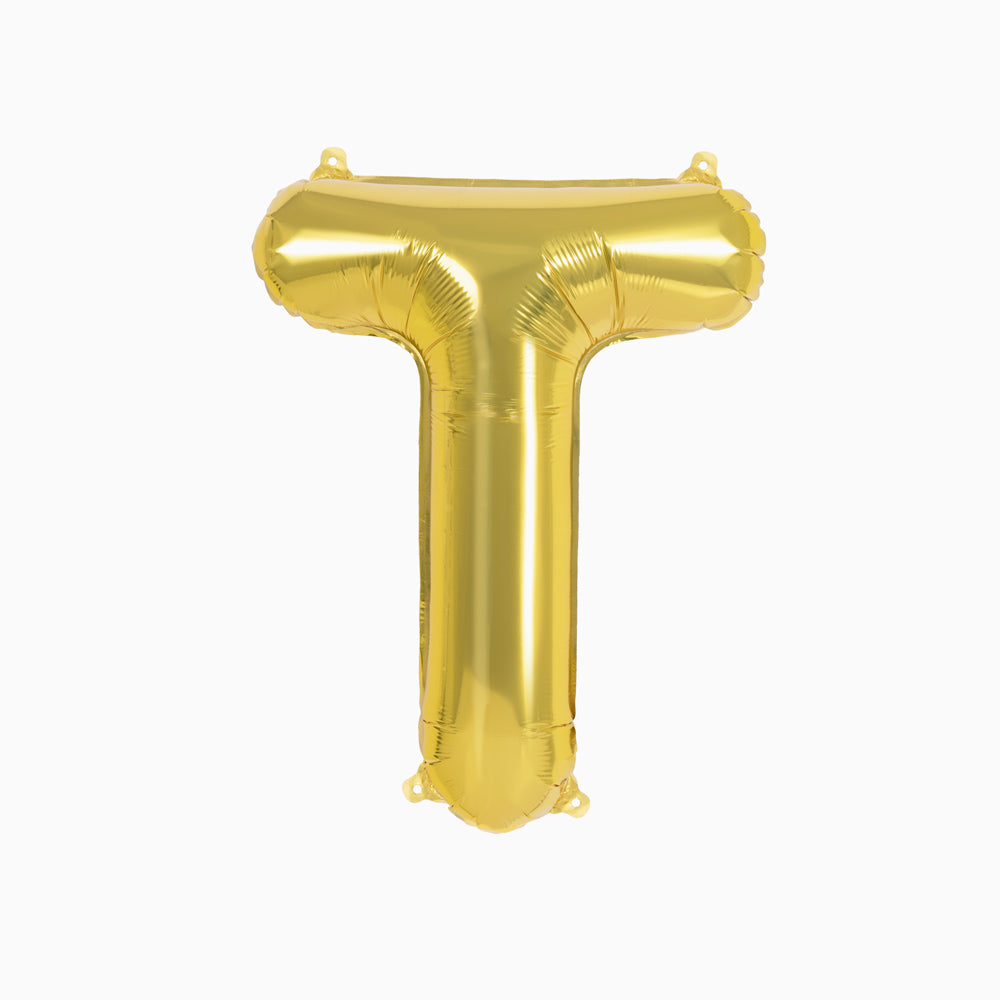 Globo Foil Letras 40cm (16") Oro