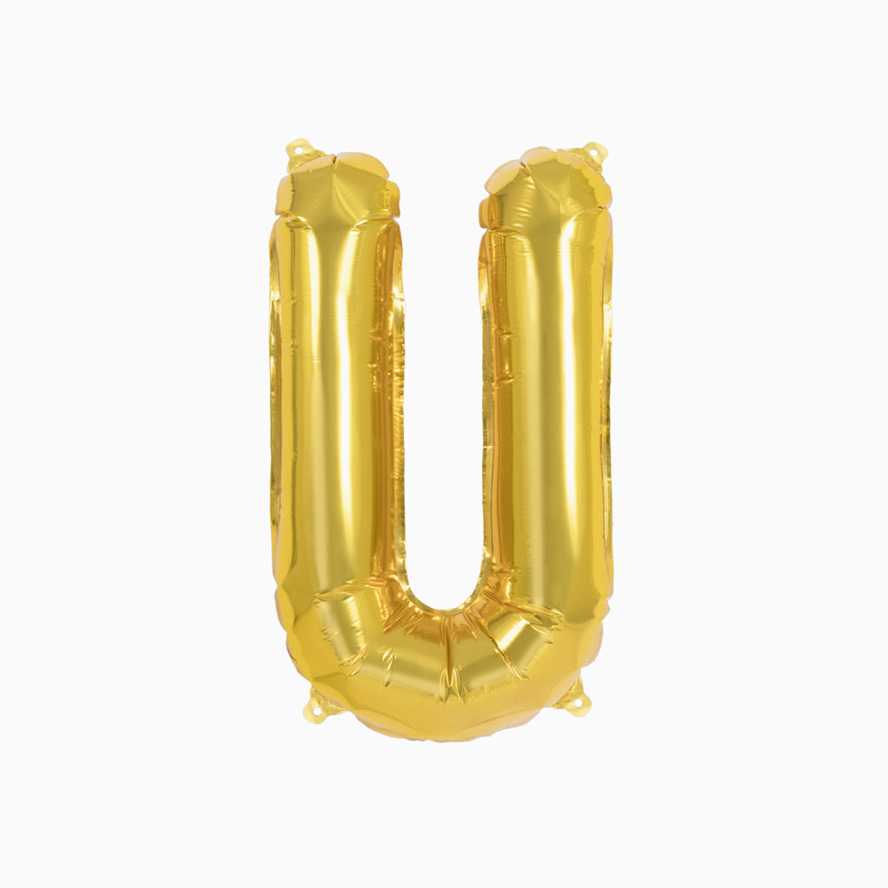 Globo Foil Letras 40cm (16") Oro