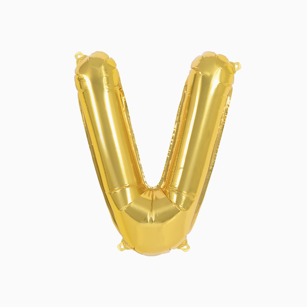 Globo Foil Letras 40cm (16") Oro