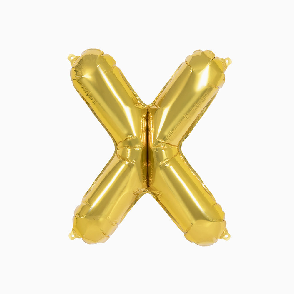 Globo Foil Letras 40cm (16") Oro