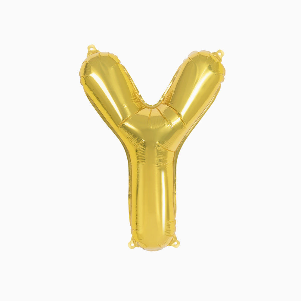 Globo Foil Letras 40cm (16") Oro