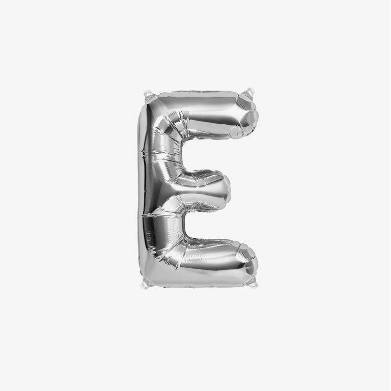 Globo Foil Letras 40cm (16") Plata