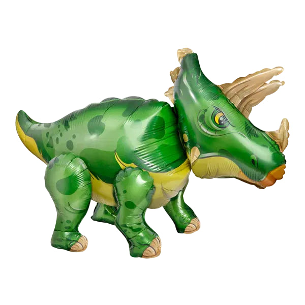 Globo Foil Dinosaurio Verde 3D Airwalker 91 cm