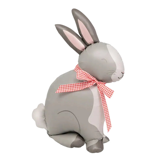 Globo Foil Conejo Sentado 3D Granja 75x53cm (Sin Helio)