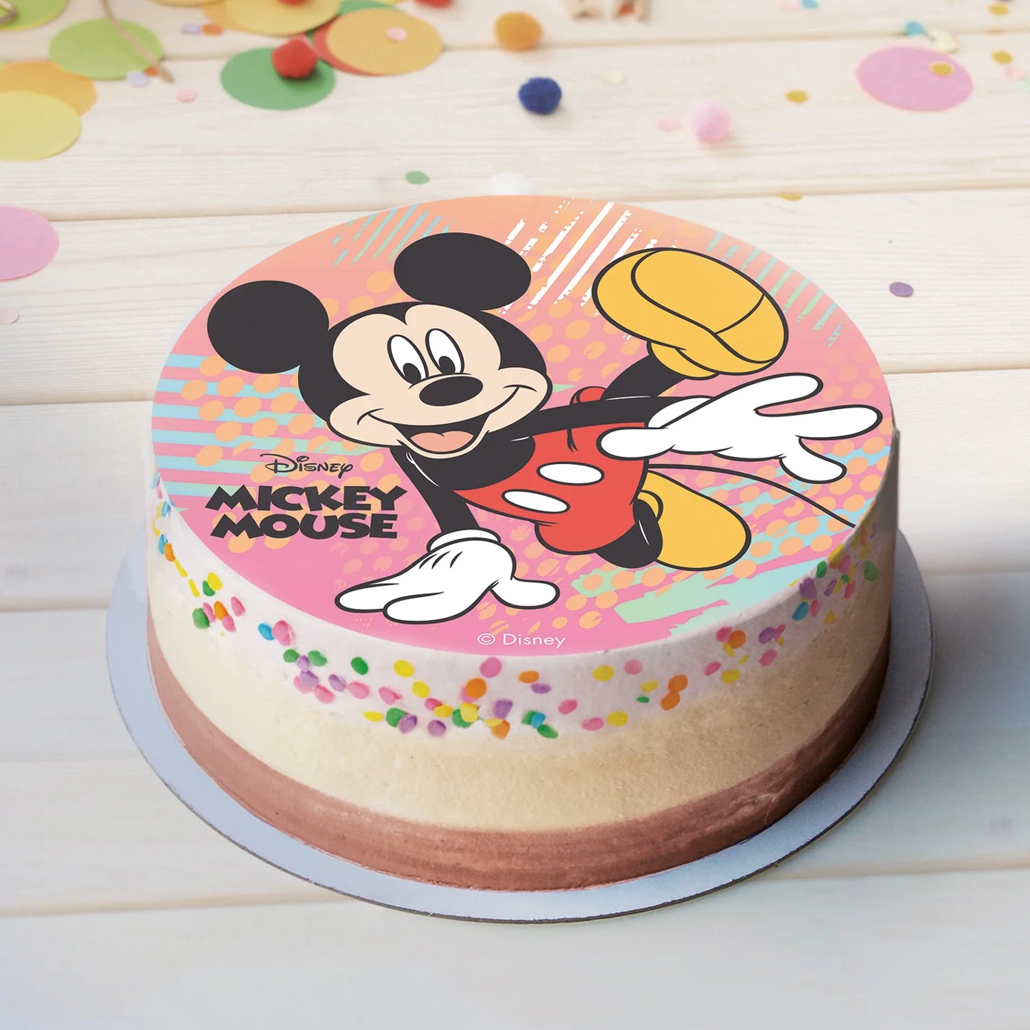 Oblea Comestible Mickey Mouse para Tarta | deKora 20cm