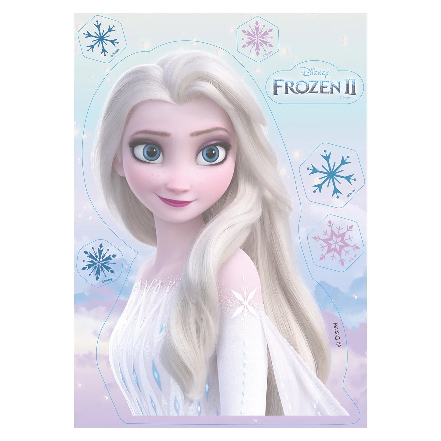 Oblea Comestible Frozen para Tarta | deKora 14.8x21cm