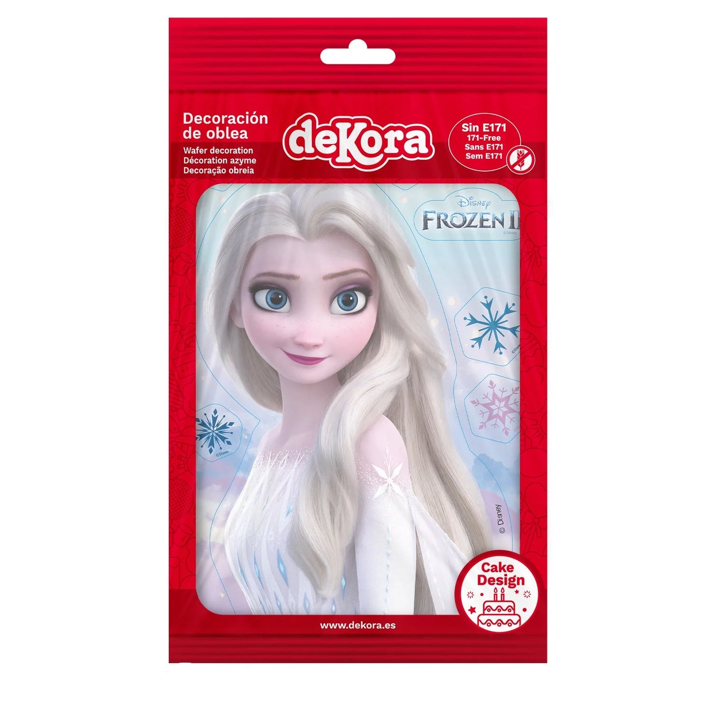 Oblea Comestible Frozen para Tarta | deKora 14.8x21cm
