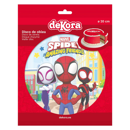 Oblea Comestible SPIDEY para Tarta | deKora 20cm