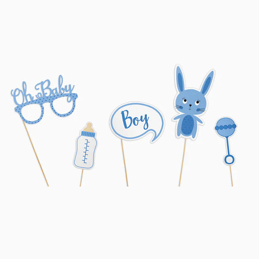 Accesorios Photocall Cartón Baby Shower 50cm Pack 5 uds