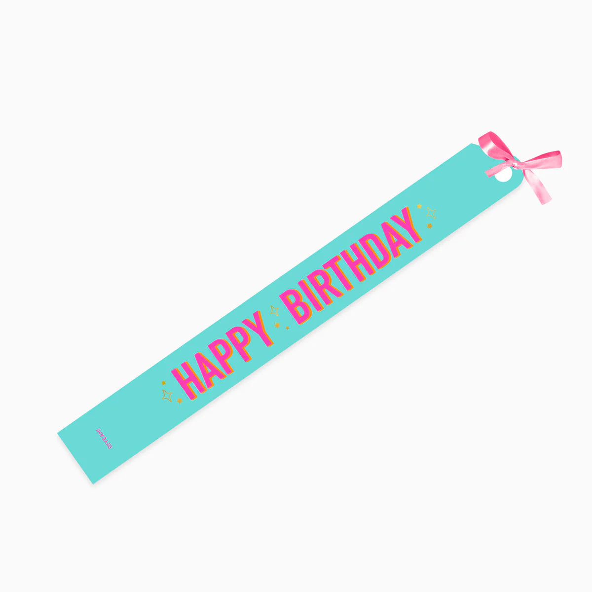 Banda de Papel Happy Birthday Azul y Rosa 150x10cm