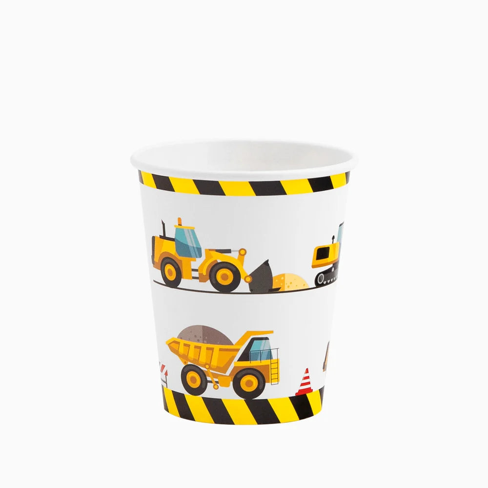 Vasos de Cartón con Diseño de Construcción