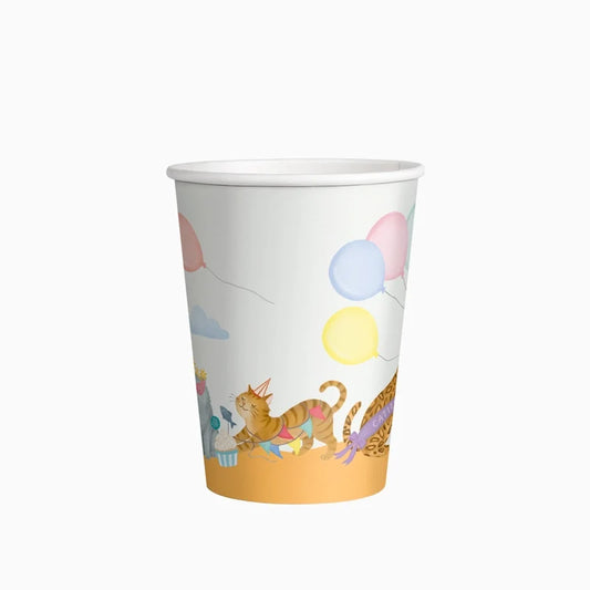 Vasos de Cartón con Gatitos