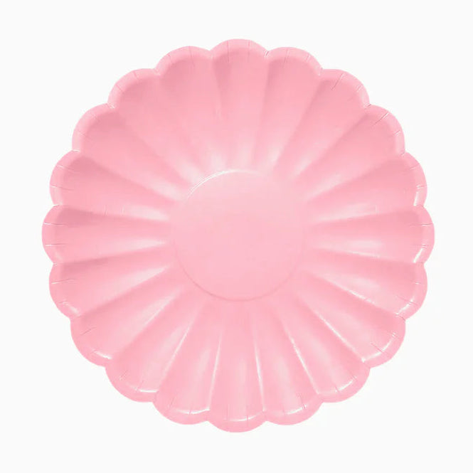 Plato Cartón Postre Floral 18/23cm
