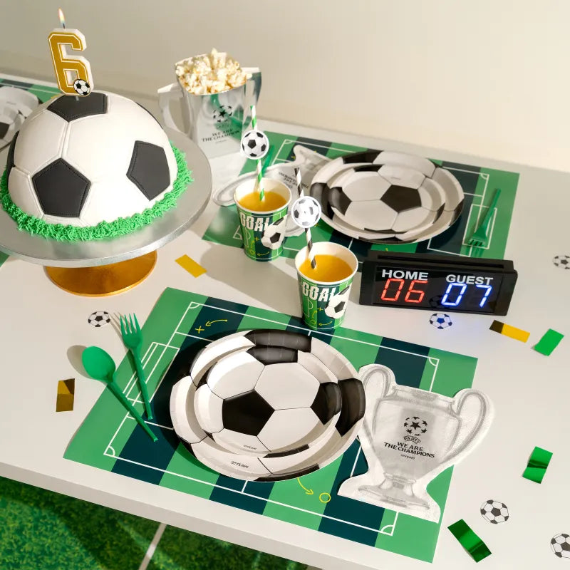 Servilletas de Papel con Forma de Medalla de Fútbol