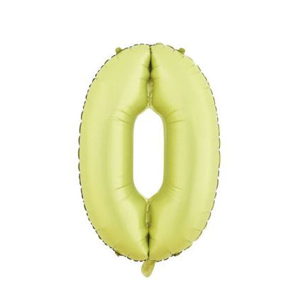 Globo Foil Número 80 cm (32") Amarillo Verde