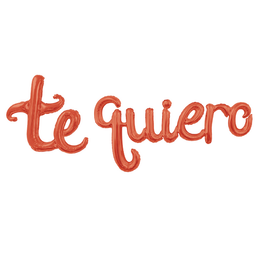 Pack Globo Foil Te Quiero Rojo 134x49cm