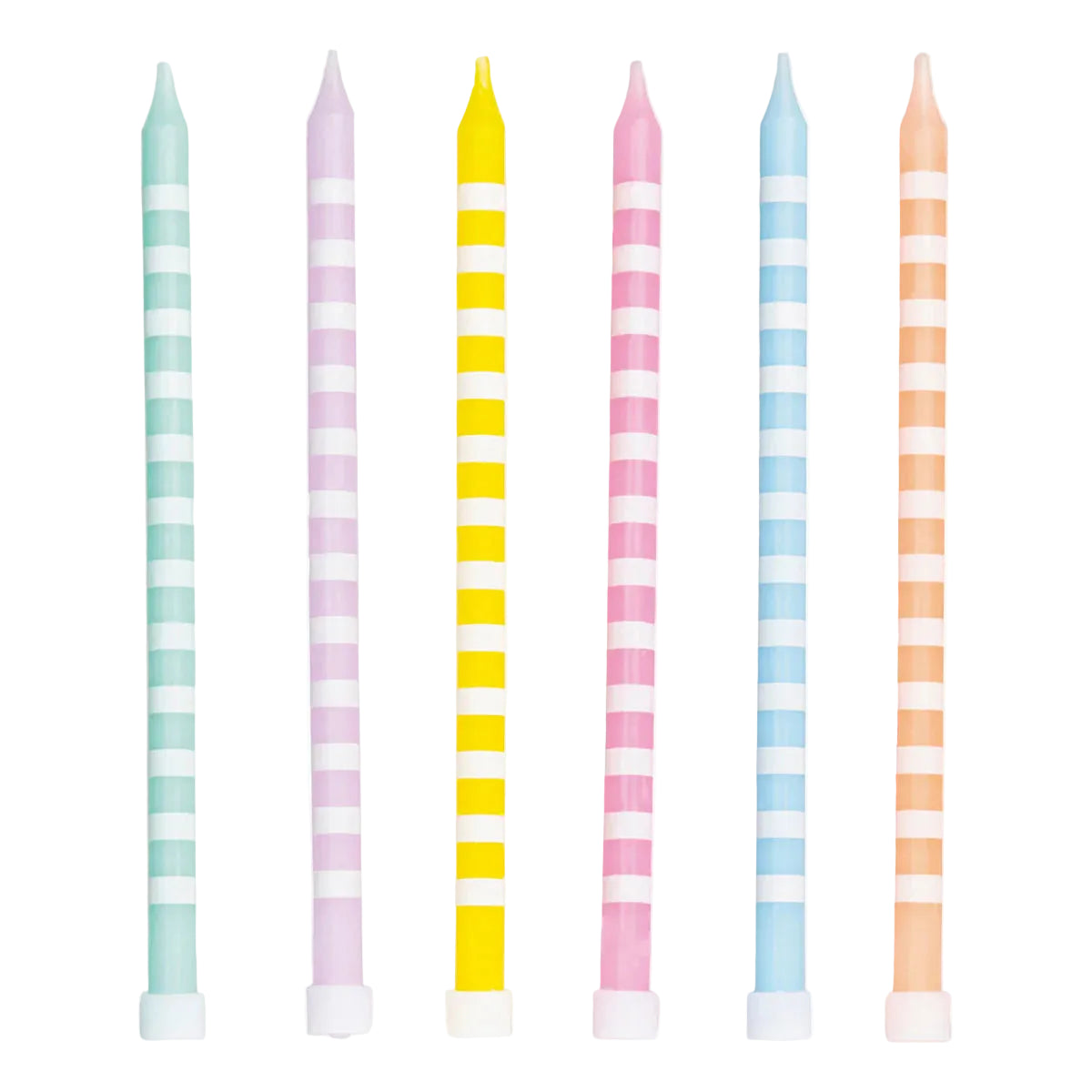 Velas Extralargas Espiral Colores Pastel 12 uds