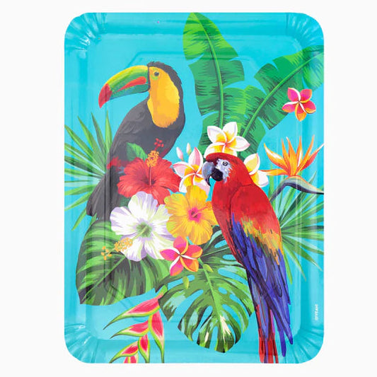 Bandeja Cartón Tropical 25 x 34 cm 2uds
